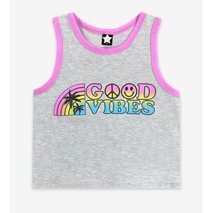 Pixielane girls size 6 tank. Good vibes.